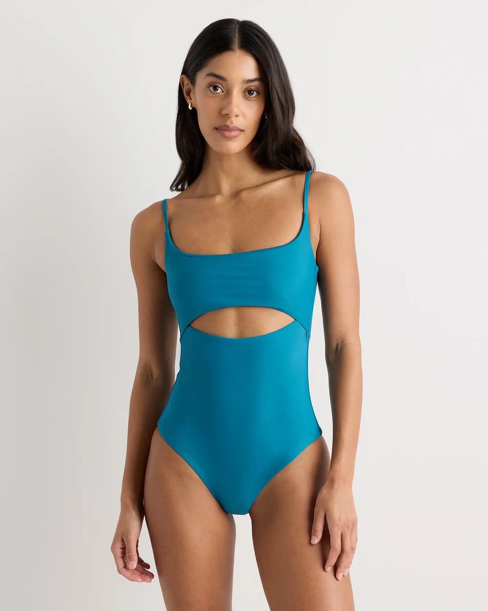 Quince Italian Cut Out One-Piece Swimsuit